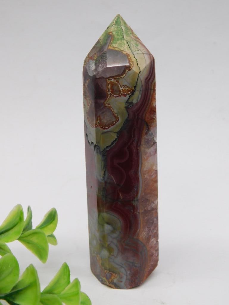 Polished Multicolor Gemstone Obelisk (1 of 2)
