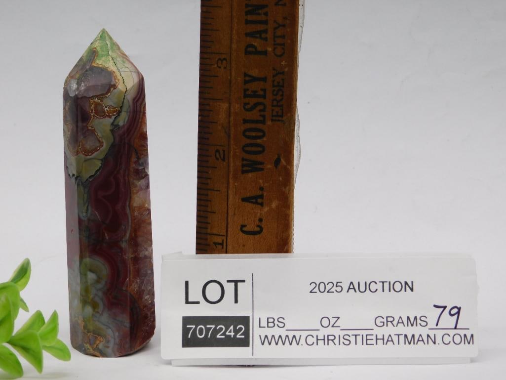 Polished Multicolor Gemstone Obelisk - 2