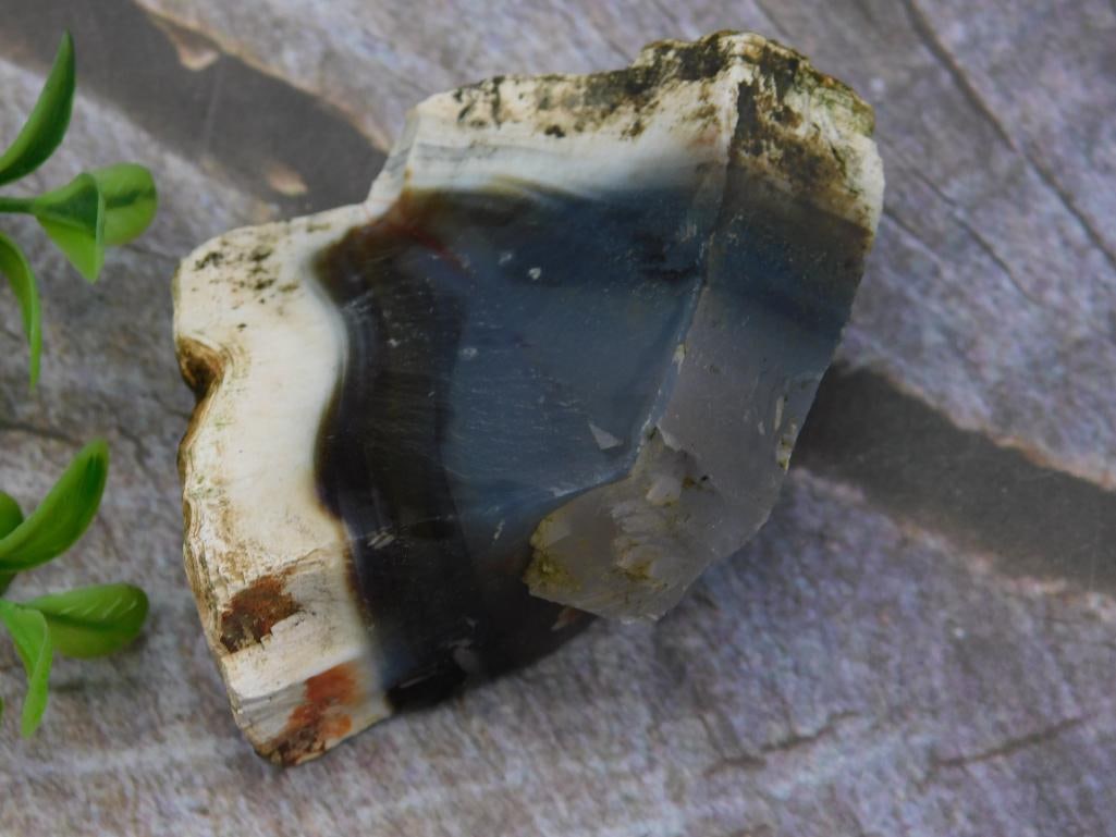 Natural Polished Multi-Colored Agate Rock Specimen (1 of 2)