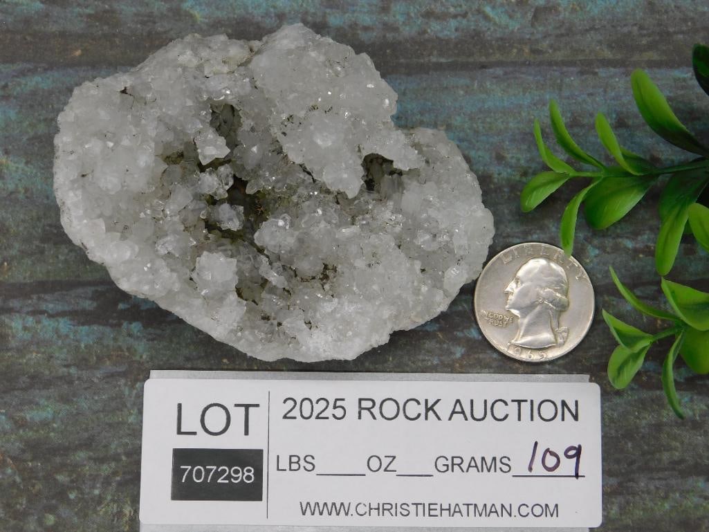 Clear Quartz Geode Specimen 109 Grams - 3