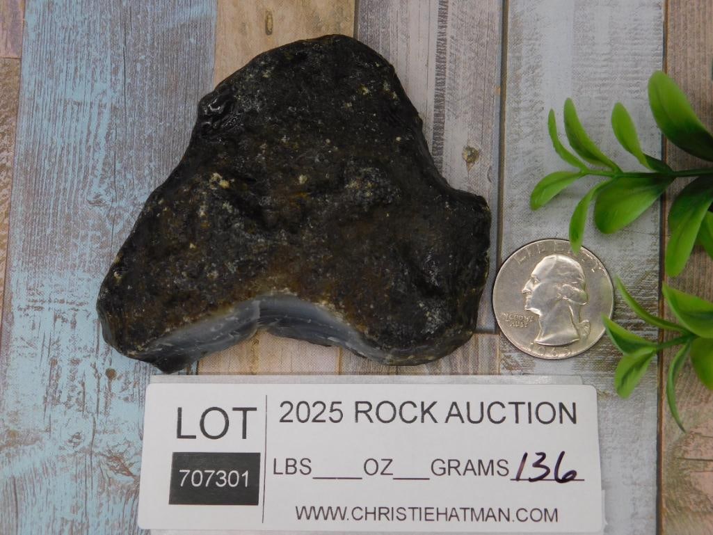 Rough Gray Agate Specimen 136 Grams - 3