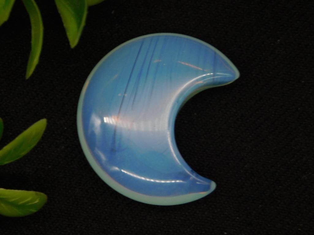 Opalite Crescent Moon Polished Stone Cabochon (1 of 2)