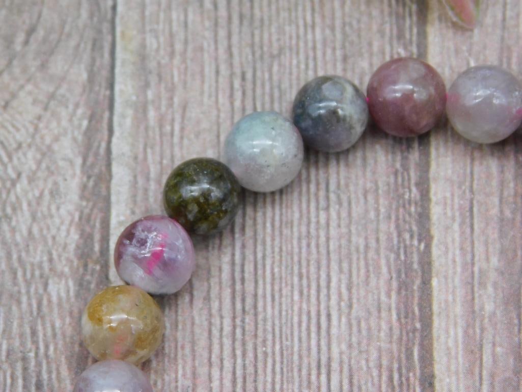 Multicolor Stone Beaded Stretch Bracelet - 2