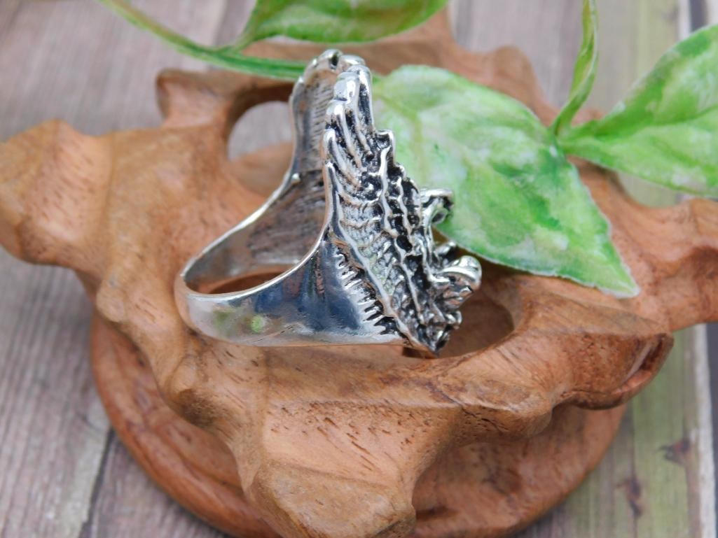 Silver Eagle Ring Size 10 - 2