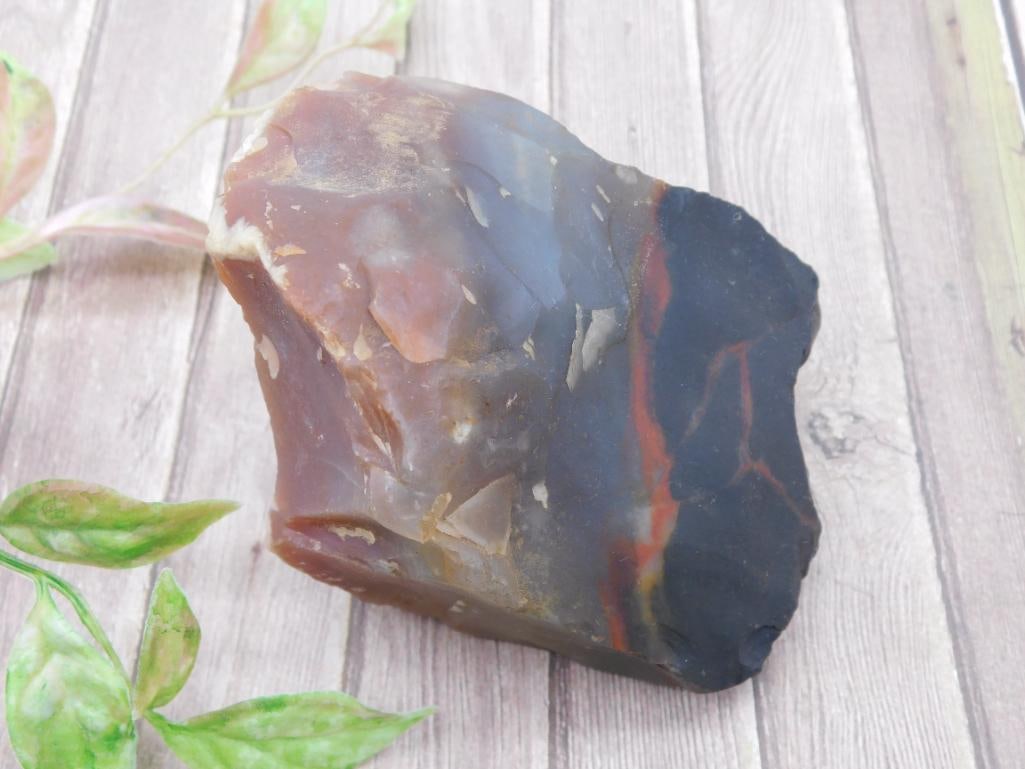 Rough Agate Rock Stone Lapidary Specimen?With Patterns - 2