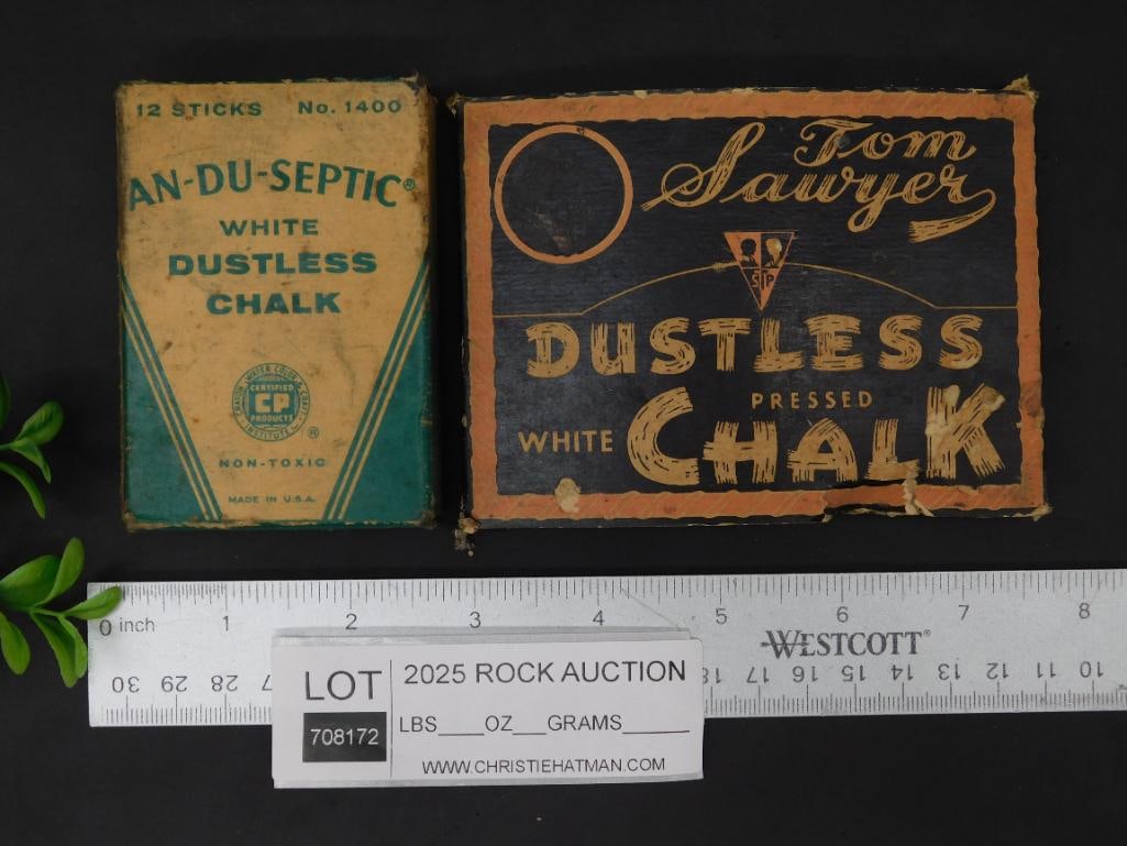 Two Vintage Dustless Chalk Box Sets - 2