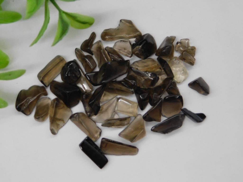 12 Grams of Smokey Quartz Pieces Rock Stone Lapidary Specimen: 13 Grams of Smokey Quartz Pieces Rock Stone Lapidary Specimen