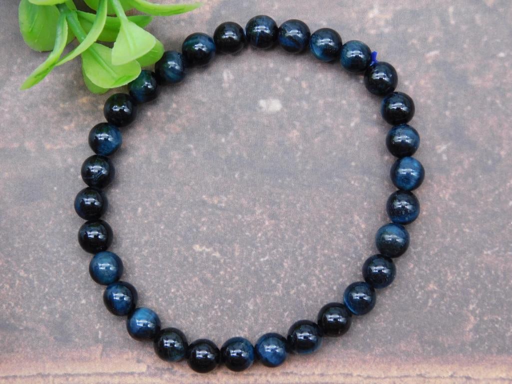 Beaded Stretch Bracelet Rock Stone Lapidary Specimen (1 of 1)