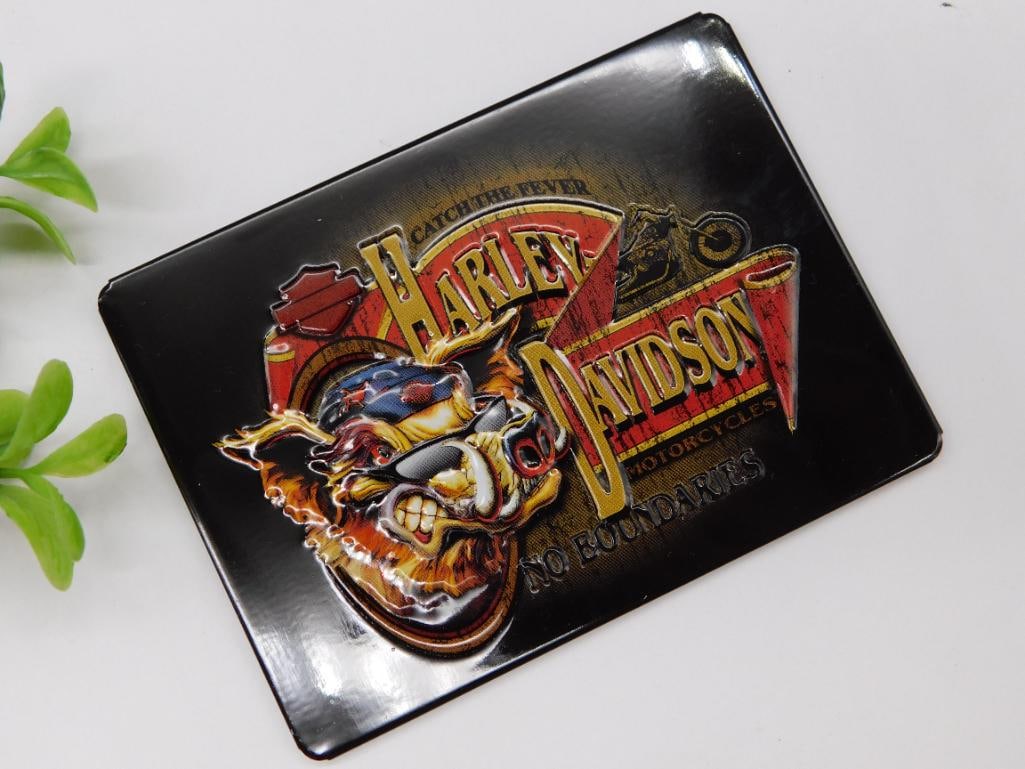 Harley-Davidson Metal Magnet With Bold Graphic Design (1 of 2)