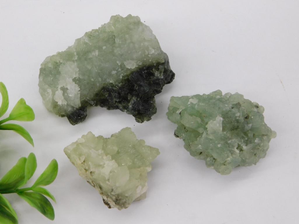 PREHNITE ROCK STONE LAPIDARY SPECIMEN: PREHNITE ROCK STONE LAPIDARY SPECIMEN — Part of our Discover Antique Alley, Crystals and Gems auction at HATMAN'S Auctions! Please see photos for measurements and condition. YES, we have in-house