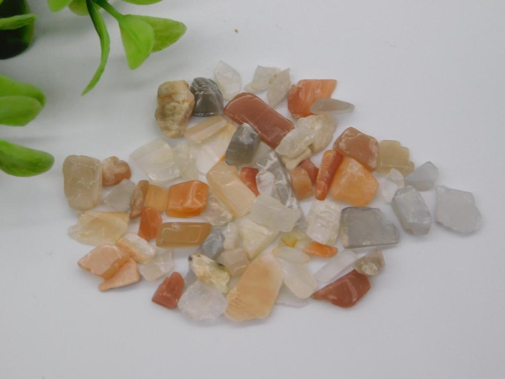 RAINBOW MOONSTONE GEMSTONES ROCK STONE LAPIDARY SPECIMEN (1 of 3)