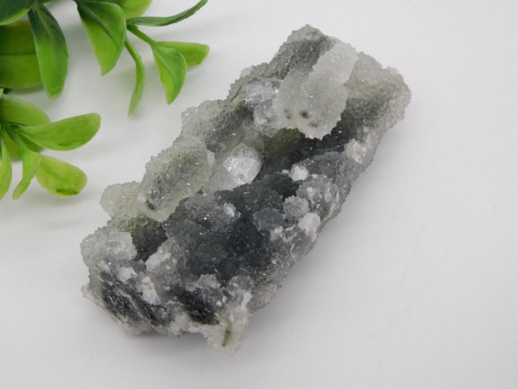 BLACK CHALCEDONY ROCK STONE LAPIDARY SPECIMEN: BLACK CHALCEDONY ROCK STONE LAPIDARY SPECIMEN — Part of our Discover Antique Alley, Crystals and Gems auction at HATMAN'S Auctions! Please see photos for measurements and condition. YES, we have in-