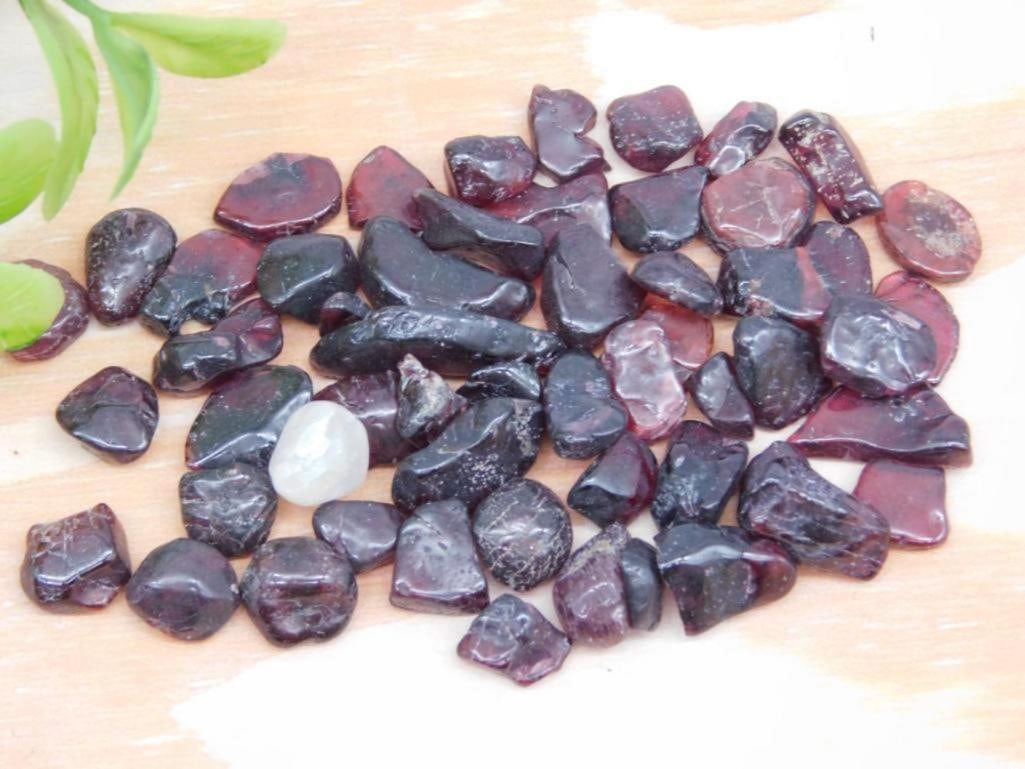 GARNET ROUGH GEMS ROCK STONE LAPIDARY SPECIMEN (1 of 1)