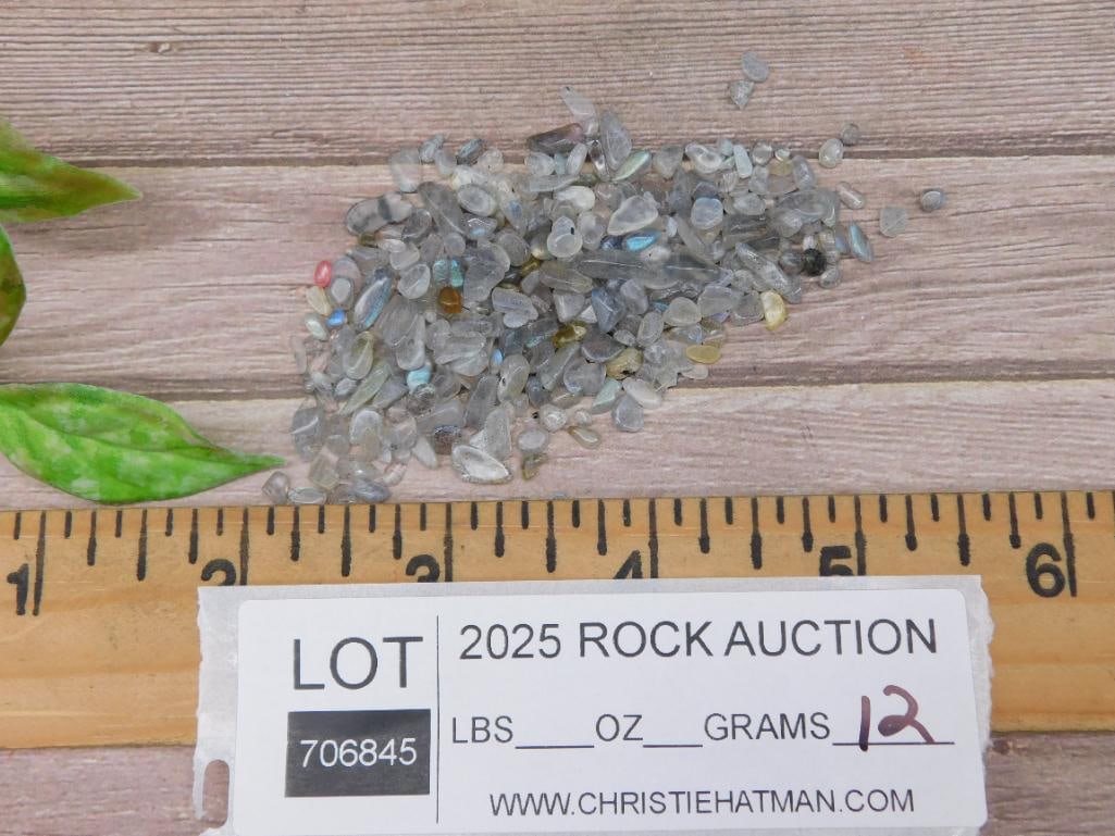 Small Labradorite Gemstone Chips for Crafting - 2