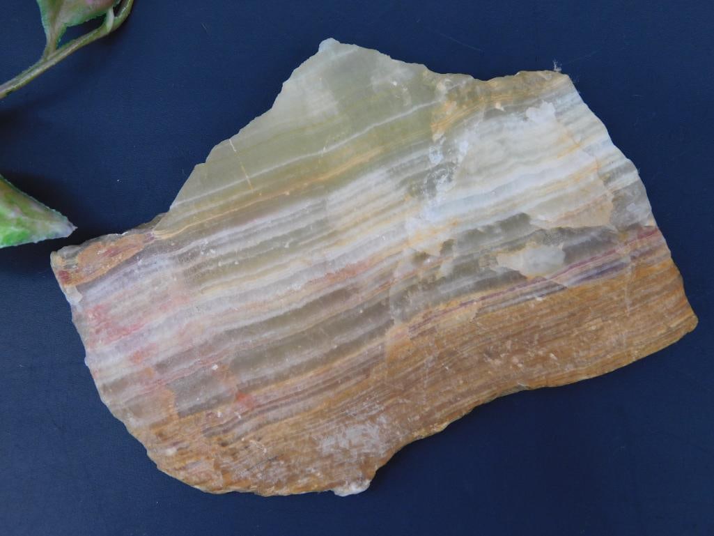 Polished Fragment of Banded Onyx Stone: Polished Fragment of Banded Onyx Stone