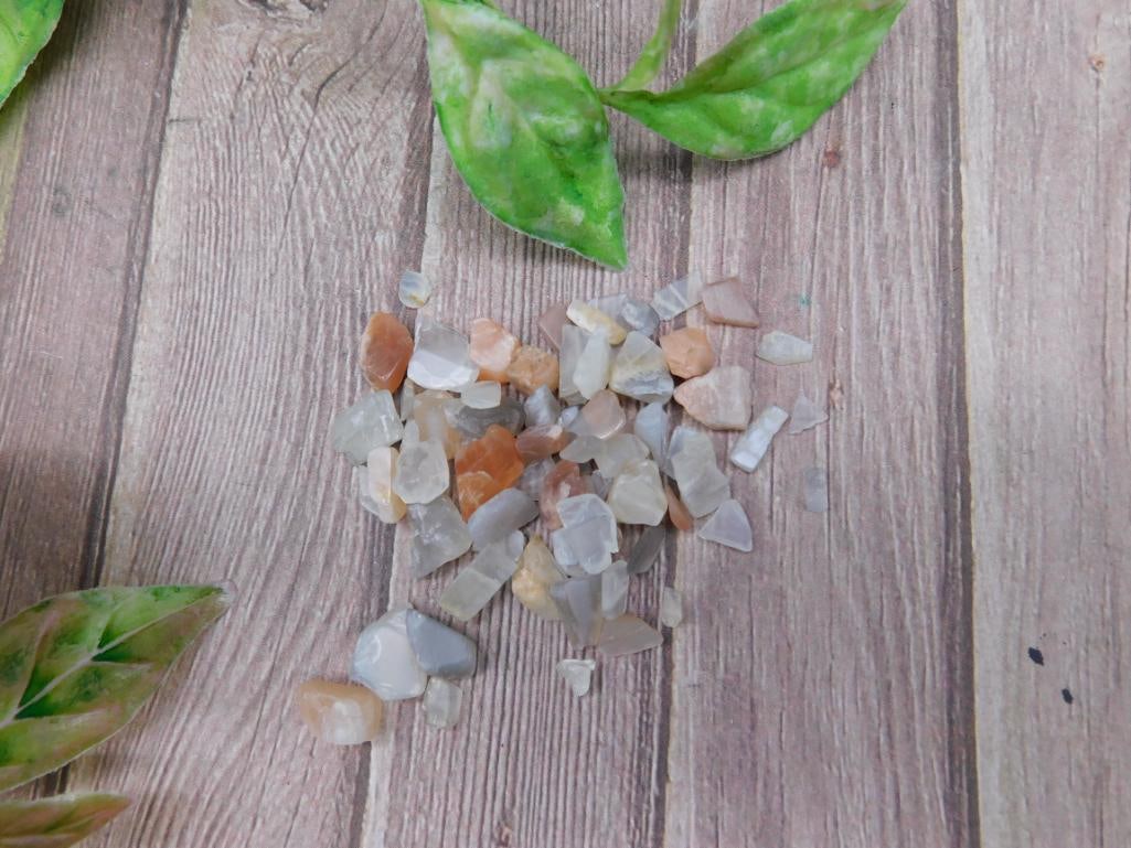 Rainbow Moonstone Gemstones 12 Grams: Rainbow Moonstone Gemstones 12 Grams