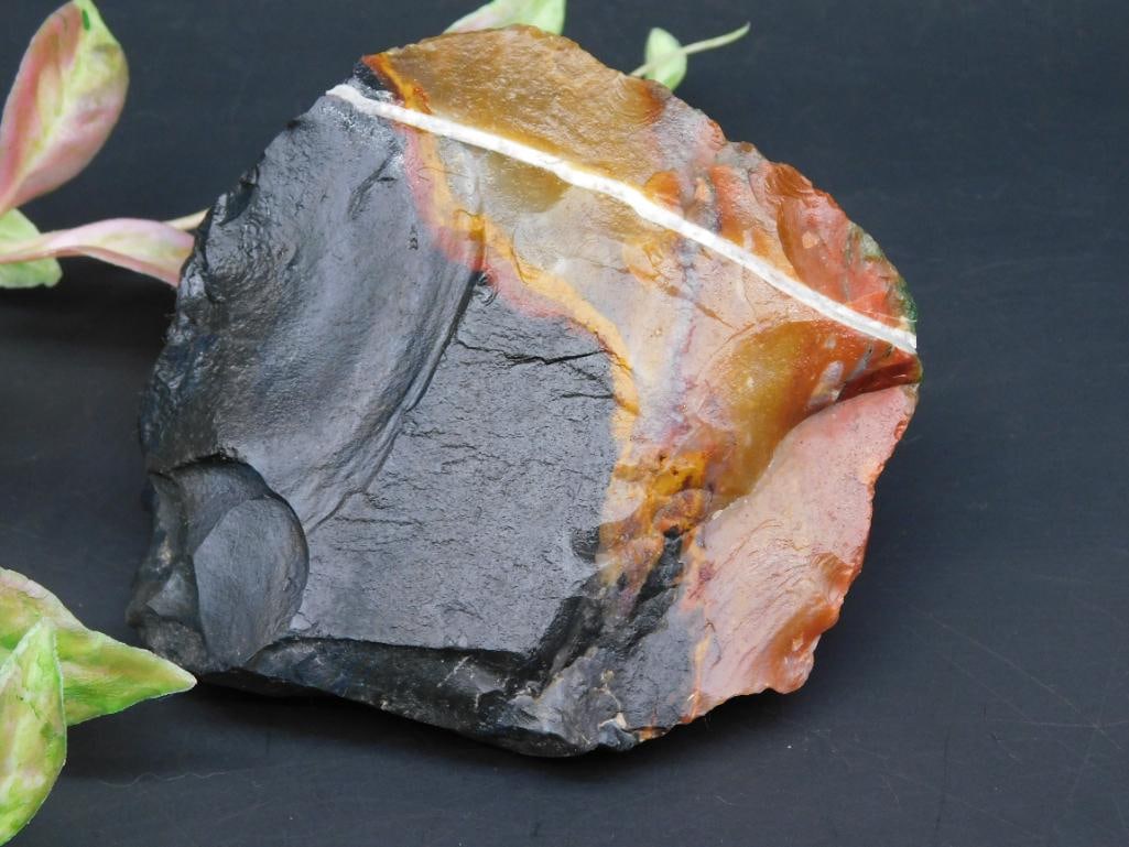 Raw Multicolored Jasper Stone With Veining: Raw Multicolored Jasper Stone With Veining