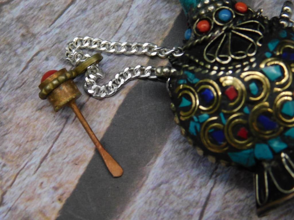 Metallic Ornamental Snuff Bottle - 2