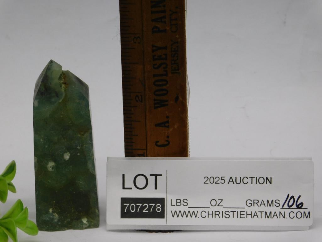 Green Quartz Crystal Point Specimen - 3