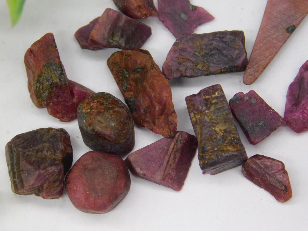 Raw Ruby Gemstone Collection 12 Grams - 2