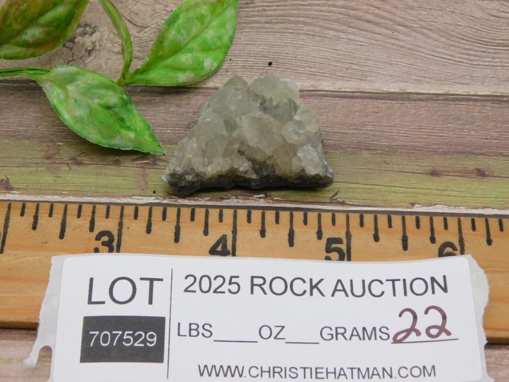 Clear Crystal Cluster Specimen on Matrix - 3