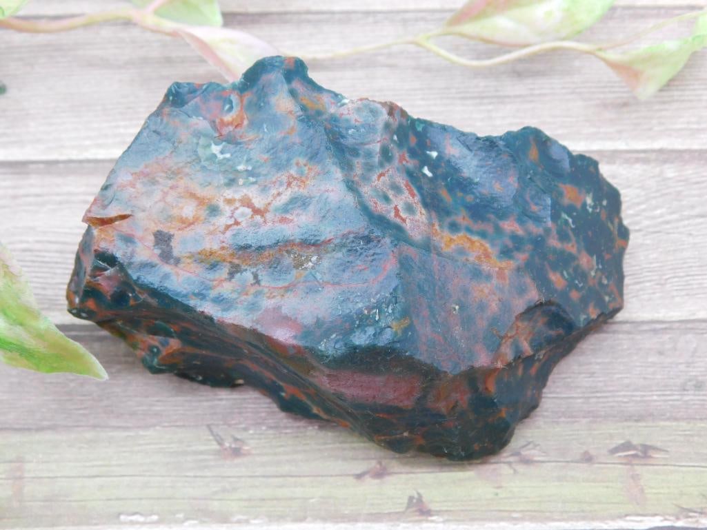 Dark Bloodstone Rough Stone 153 Grams: Dark Bloodstone Rough Stone 153 Grams