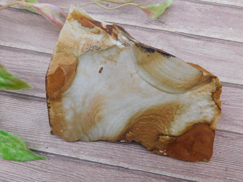 Jasper Rock Specimen with Swirling Patterns: Jasper Rock Specimen with Swirling Patterns