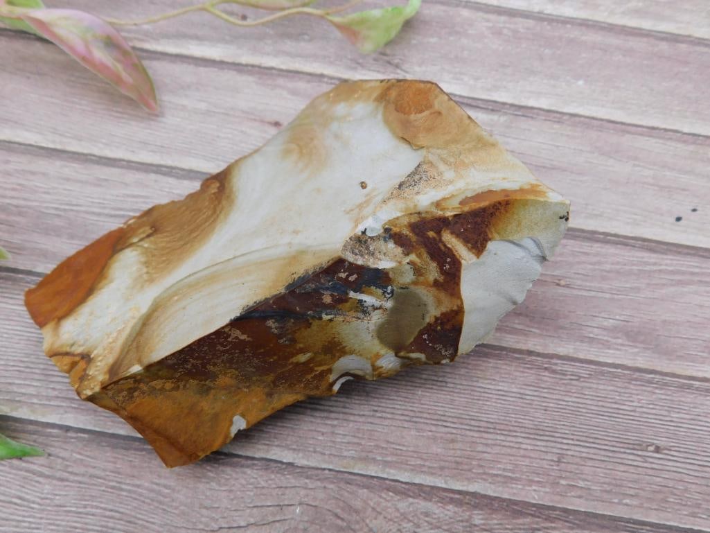 Jasper Rock Specimen with Swirling Patterns - 2