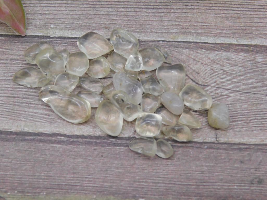 12 Grams of Lemon Quartz Polished Gemstones: 13 Grams of Lemon Quartz Polished Gemstones