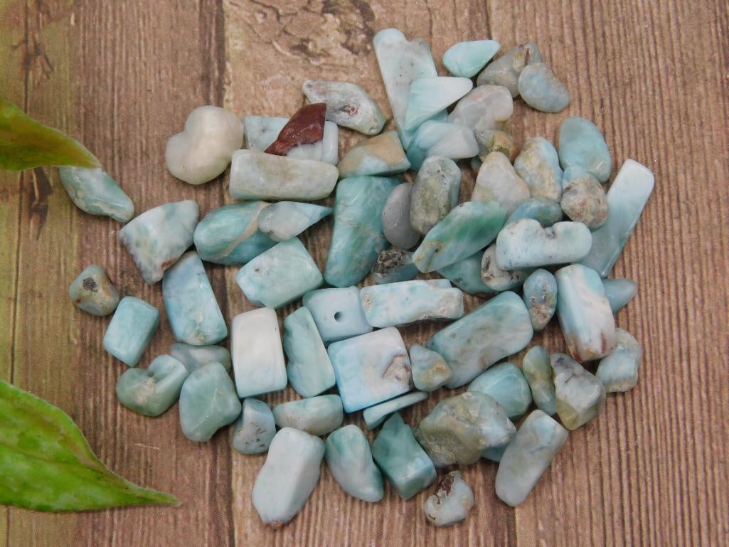 Larimar Gemstone Lot Weighing 12 Grams: Larimar Gemstone Lot Weighing 12 Grams