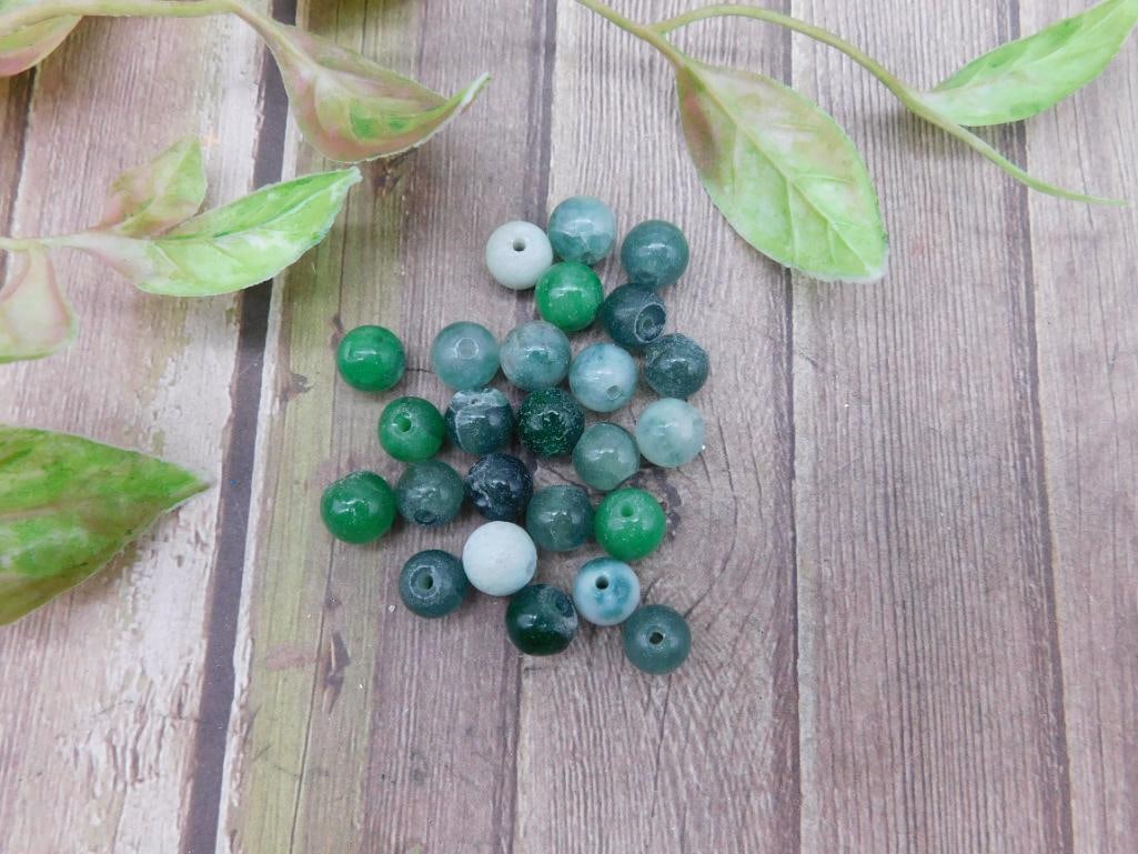 Green Stone Beads for Crafting: Green Stone Beads for Crafting
