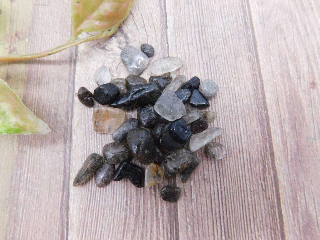 Black Quartz Polished Gemstones: Black Quartz Polished Gemstones
