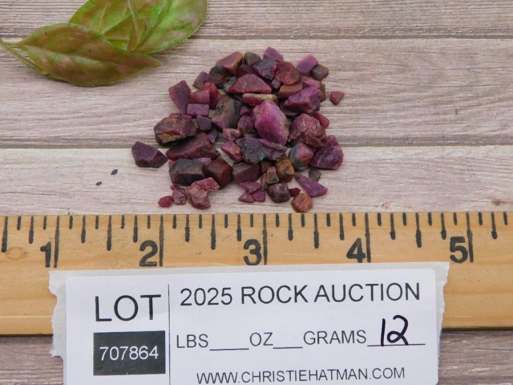 Raw Ruby Gemstones' - 3