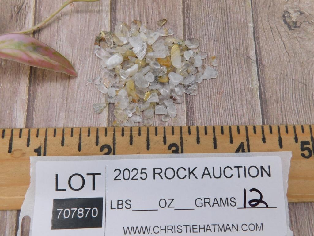 Rutilated Quartz Tumbled Gemstones - 3