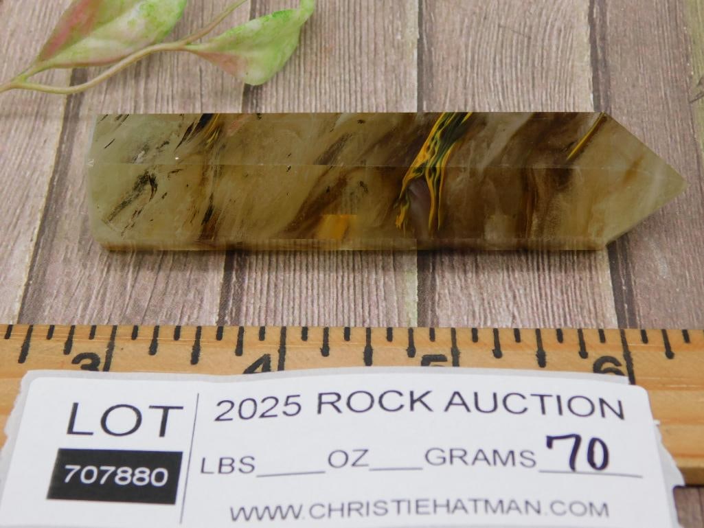Polished Quartz Point with Inclusions - 2