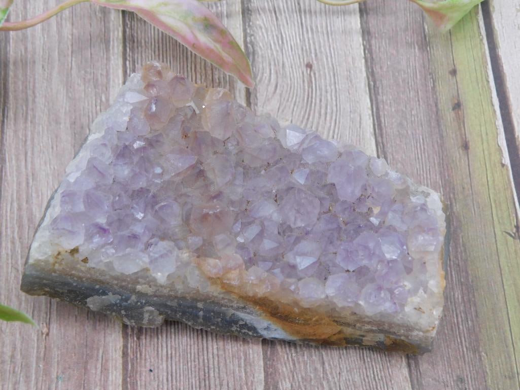 Amethyst Crystal Cluster Rock Stone Lapidary Specimen With Purple Crystals: Amethyst Crystal Cluster Rock Stone Lapidary Specimen With Purple Crystals