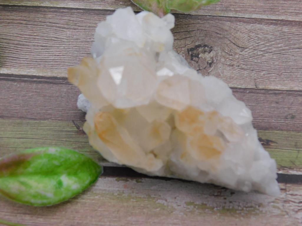 Rock Stone Lapidary Specimen with Translucent Crystal Mineral Specimen (1 of 2)
