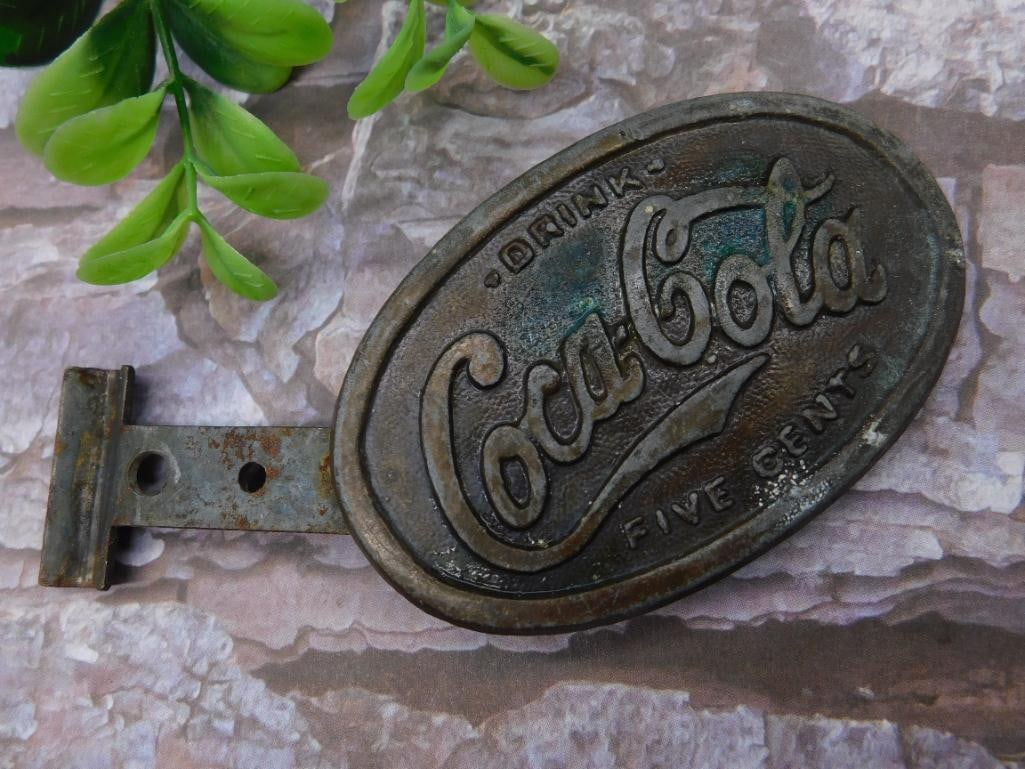 Coca-Cola Five Cents Metal Belt Buckle (1 of 3)