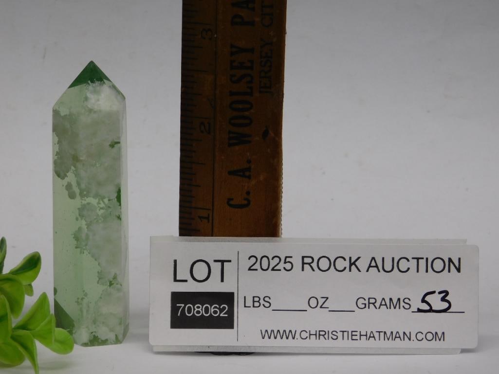 Green Crystal Tower with Embedded Inclusions - 3