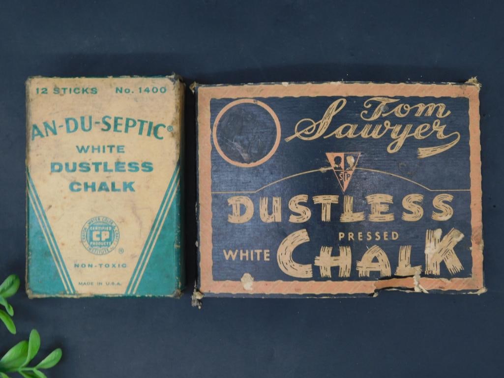 Two Vintage Dustless Chalk Box Sets (1 of 3)