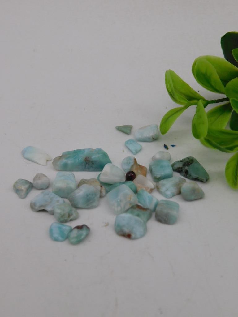 LARIMAR GEMSTONES Rock Stone Lapidary Specimen (1 of 2)