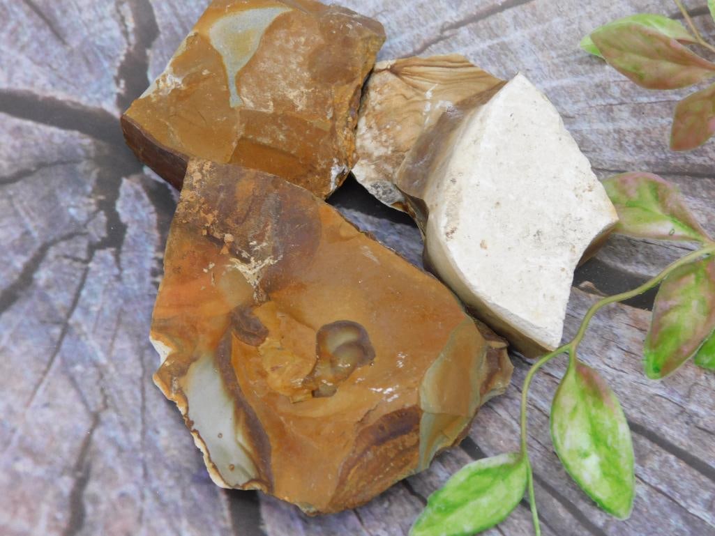 Three Pieces of Rough Jasper 375 Grams Total Rock Stone Lapidary Specimen: Three Pieces of Rough Jasper 375 Grams Total Rock Stone Lapidary Specimen