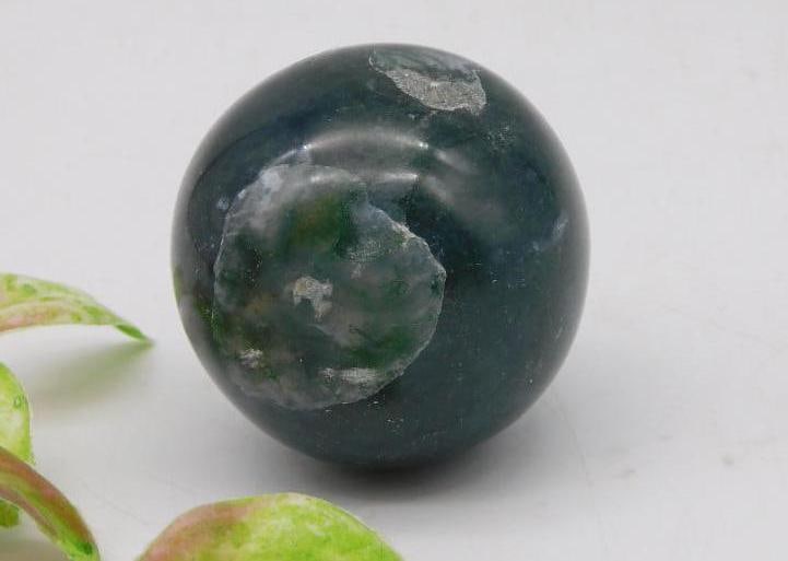 Dark Green Stone Sphere ROCK STONE LAPIDARY SPECIMEN: Dark Green Stone Sphere ROCK STONE LAPIDARY SPECIMEN