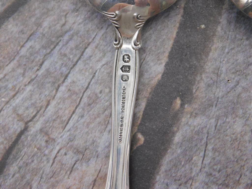 GORHAM STERLING SILVER LA SCALA FLATWARE 2 SPOONS - 3
