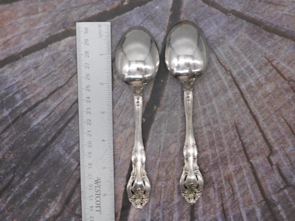 GORHAM STERLING SILVER LA SCALA FLATWARE 2 SPOONS - 4