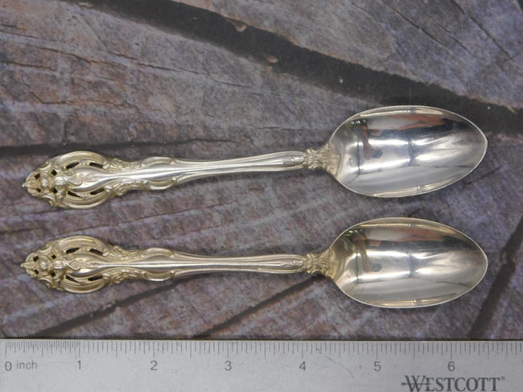 GORHAM STERLING SILVER LA SCALA FLATWARE 2 SPOONS - 2