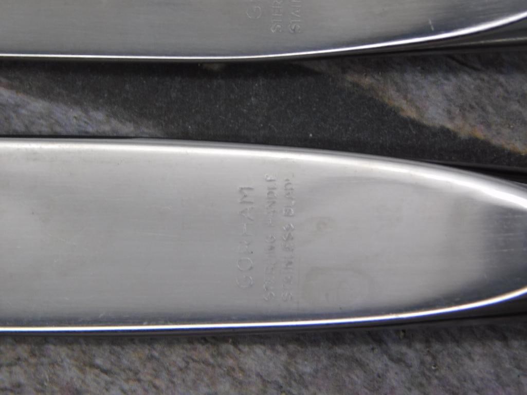 GORHAM STERLING SILVER LA SCALA FLATWARE 2 KNIVES - 3