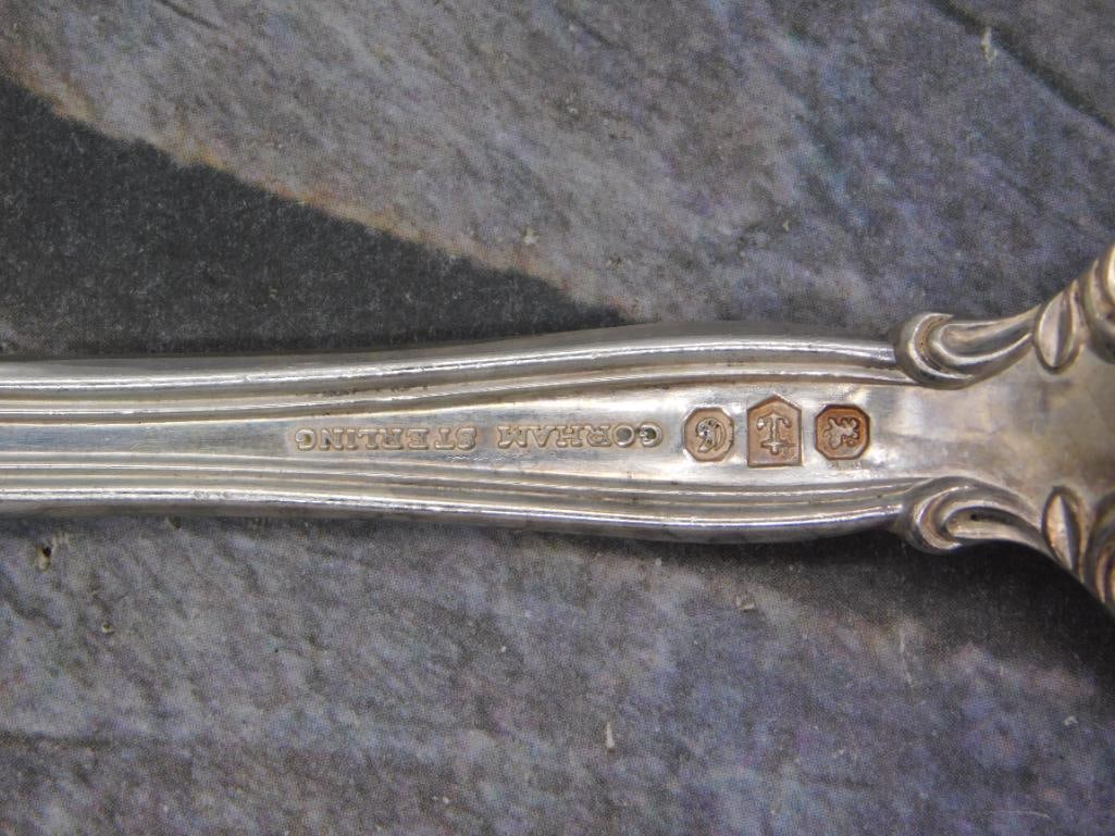 GORHAM STERLING SILVER LA SCALA FLATWARE 2 SERVING SPOONS - 3