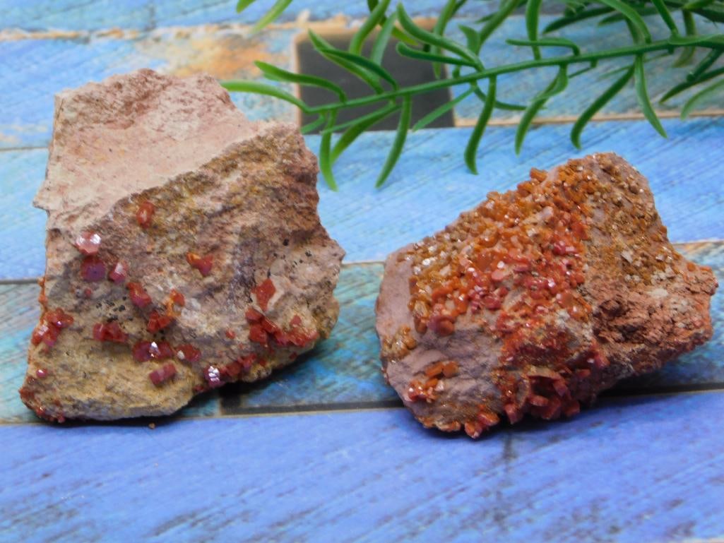 VANADINITE NATURAL MINERAL CRYSTAL SPECIMEN FOR COLLECTORS: This vanadinite specimen displays the mineral's distinctive natural crystal formation, popular with collectors. A great pick for mineral collectors, rockhounds, and display enthusiasts. See photos for