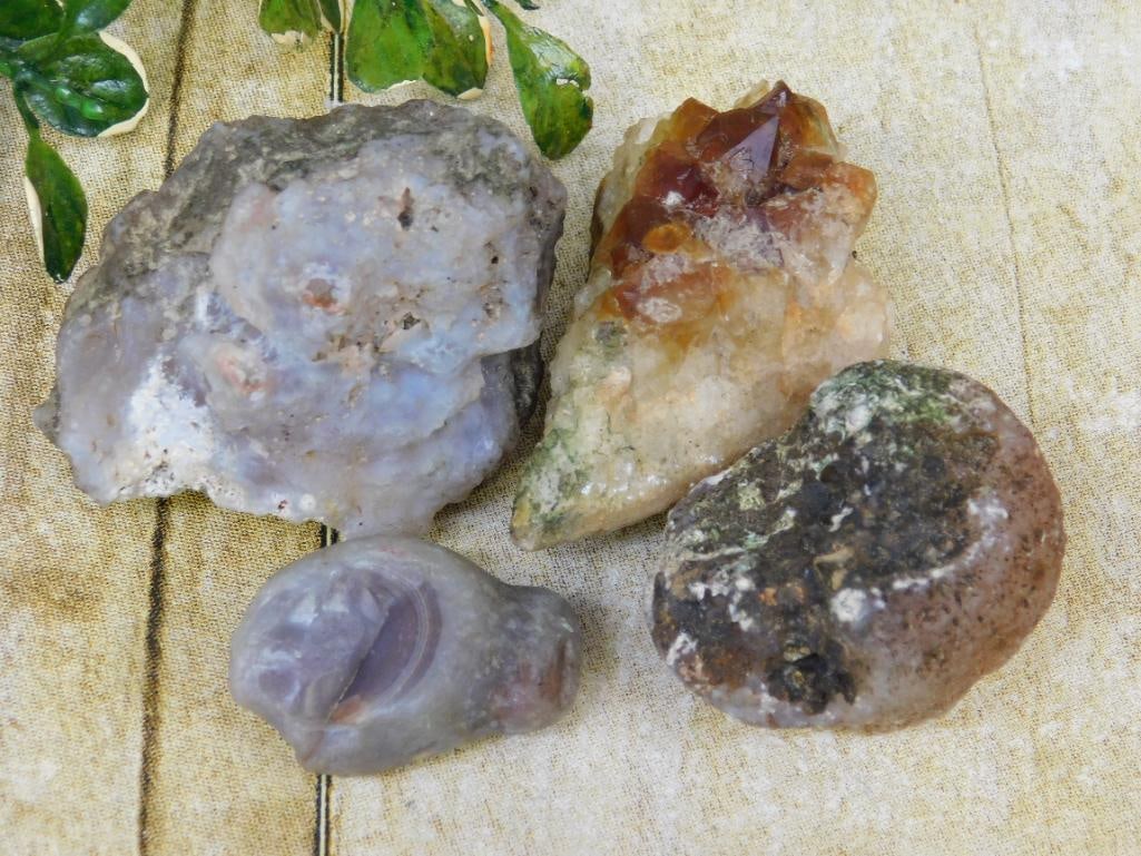 MIXED ROUGH ROCK SPECIMEN LOT NATURAL LAPIDARY STONE - ROCKHOUND CUTTING MATERIAL (1 of 3)
